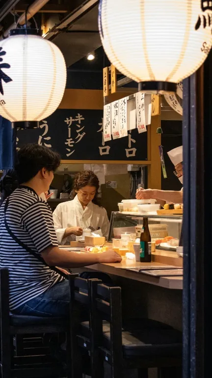 Digitale Speisekarte für ein Sushi-Restaurant